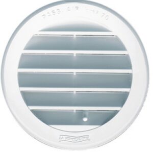 ROUND RECESSED VENTILATION GRILLE, PLASTIC, WHITE, WITH INSERT, Ø INT. 94 MM, S=70 CM2. DIAYTAR NIGERIA: Nigeria's answer to affordable online shopping with reliable 5-8 day delivery guarantee.