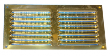 METAL GRILLE WITH BRASS SHUTTERS SS MOUST. LXH: 200X100 MM SURFACE 42 CM2. DIAYTAR NIGERIA: Where affordable shopping meets reliable nationwide delivery in less than a week.