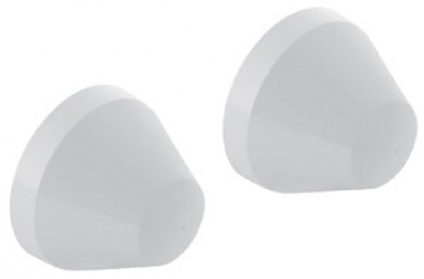 SET OF 2 BOLT COVERS FOR TOILET SUPPORT FRAME - MATT CHROME. DIAYTAR NIGERIA: Where every Nigerian finds affordable products delivered within the week.