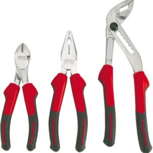 SET OF 3 BI-MATERIAL PLIERS - DIAGONAL CUTTING PLIERS 160 MM, COMBINATION PLIERS 180 MM, MULTI-GRIP PLIERS 250 MM. DIAYTAR NIGERIA brings the marketplace experience online with affordable and reliable delivery service.
