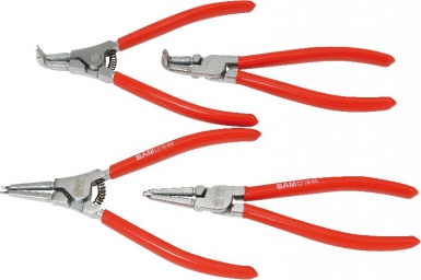 SET OF 4 CHROME CIRCLIP PLIERS - 1 INTERNAL CIRCLIP PLIERS WITH STRAIGHT NOSE, 1 INTERNAL CIRCLIP PLIERS WITH 90° BENT NOSE, 1 EXTERNAL CIRCLIP PLIERS WITH STRAIGHT NOSE, 1 PLIERS FOR CI. DIAYTAR NIGERIA: Connecting every Nigerian with quality products at prices everyone can afford.