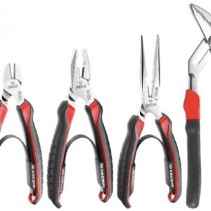 SET OF 4 CPE PLIERS: 1 LARGE CAPACITY MULTI-GRIP PLIERS, 1 DIAGONAL CUTTING PLIERS, 1 1/2 ROUND LONG NOSE PLIERS, 1 UNIVERSAL PLIERS. DIAYTAR NIGERIA: Where every search yields affordable results delivered promptly to your door.