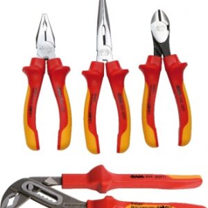 SET OF 4 INSULATED PLIERS 1000V: MULTI-GRIP PLIERS, STRAIGHT AND HALF-ROUND NOSE PLIERS, CUTTING PLIERS, COMBINATION PLIERS. Your everyday shopping solution, DIAYTAR NIGERIA offers variety and value delivered within 8 days.