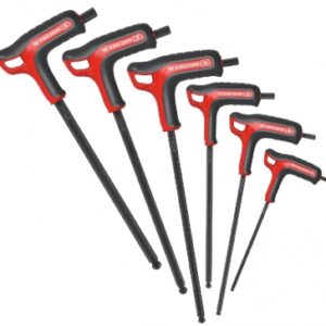 SET OF 6 T-HANDLE 6-POINTED WRENCHES "SERIES 84" - 3 - 4 - 5 - 6 - 7 - 8 MM. DIAYTAR NIGERIA: Making online retail accessible to all with affordable nationwide shipping.