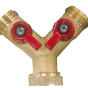 Y-JUNCTION WITH 2 1/4 TURN BALL SHUT-OFF VALVES 20X27 NUT 20X27 MALE OUTLETS. DIAYTAR NIGERIA: Your partner in affordable shopping with nationwide delivery in just 5-8 days.