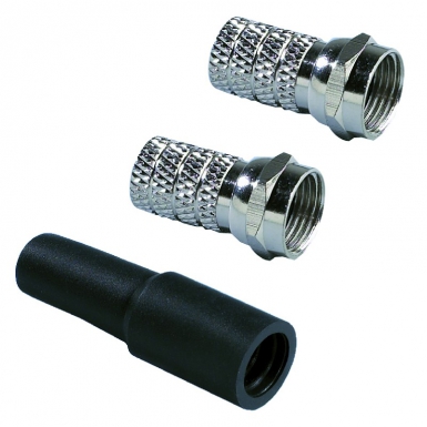 KIT 2 SCREW-ON “F” PLUGS + 1 SEALING SLEEVE. Shop smarter with DIAYTAR NIGERIA's vast product range and budget-friendly delivery within the week.