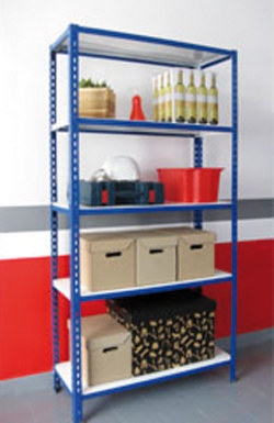 KIT 4 "VERSATILE" SHELVES GALVA LACQUERED BLUE LOAD 150 KG DIM. 176X90X40 CM. Shop with confidence at DIAYTAR NIGERIA, offering thousands of products with budget-friendly shipping.