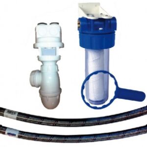 UNIVERSAL CONNECTION KIT FOR WATER SOFTENER: 1 20 MICRONS FILTER + 2 FLEXIBLE HOSES + 1 SIPHON. DIAYTAR NIGERIA: Where shopping is a pleasure with affordable prices and reliable delivery service.