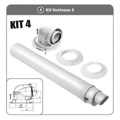 KIT PEGASUS VENTOUSE 4 Ø 60/100 MM. Shop for less and receive more with DIAYTAR NIGERIA's expansive e-commerce platform and nationwide delivery.