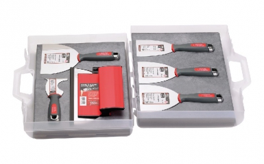 PERFECT SMOOTH DRYWALL KIT: 1 PERFECT SMOOTH BLADE 25 CM - 1 MULTI-PURPOSE RIFLARD KNIFE 7 CM - 4 AMERICAN KNIVES 8, 10, 12 AND 15 CM. Your trusted shopping companion, DIAYTAR NIGERIA delivers affordable solutions in just 5-8 days.