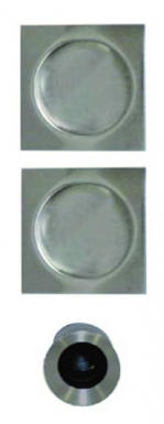 KIT FOR POCKET DOOR SQUARE HANDLES BDC STAINLESS STEEL LOOK. DIAYTAR NIGERIA: Connecting Nigerians with affordable products delivered promptly nationwide.