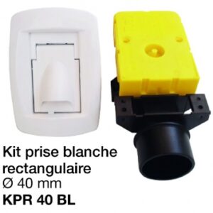 KIT PRISE RECTANGULAIRE " KPR 40 BL " Ø 40 MM + ACCESSOIRES - DIM. EXT LXHXP: 120X85X12 MM. Experience the satisfaction of affordable shopping with DIAYTAR NIGERIA's nationwide 5-8 day delivery.
