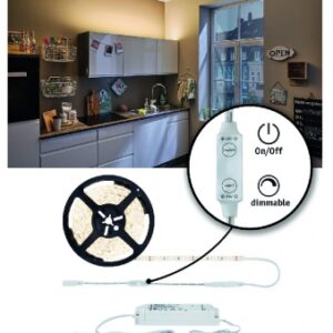 KIT STRIP SIMPLED POWER 5 M WARM WHITE 50 W 5500 LM 3000°K WITH COATING WITH CORD DIMMER. DIAYTAR NIGERIA combines extensive variety with budget-friendly prices and prompt nationwide delivery.