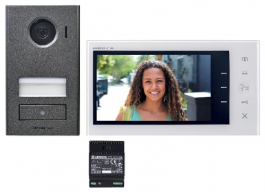 SURFACE MOUNTED VIDEO PLATE KIT WITH 7" MONITOR SCREEN - 2 INTEGRAL WIRES - REF: JVS1V. Shop without boundaries at DIAYTAR NIGERIA, offering extensive variety at prices you'll appreciate.