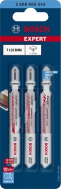 EXPERT ‘LAMINATE CLEAN’ T 128 BHM CARBIDE JIGSAW BLADES - TOTAL LENGTH 92MM - PITCH 1.8MM - SET OF 3 PCES. DIAYTAR NIGERIA: Creating access to affordable products for every Nigerian with our swift delivery service.