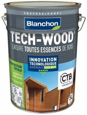TECH-WOOD® LASURE - INDICATIVE COVERAGE: 10-14 M2/L/COAT - WHITE - PACKAGING 5L. DIAYTAR NIGERIA: Where shopping dreams become reality with budget-friendly prices and prompt delivery.