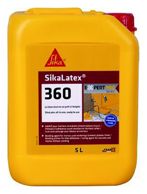 MULTI-PURPOSE LATEX SIKALATEX-360 - ADDITIVE FOR MORTARS AND COATINGS, ADHESION PRIMER FOR MORTAR AND ADHESIVE MORTAR, CURING WITHOUT SANDING FOR CONCRETE AND MORTARS - 5 L. Your complete shopping companion, DIAYTAR NIGERIA offers extensive selection delivered within the week.