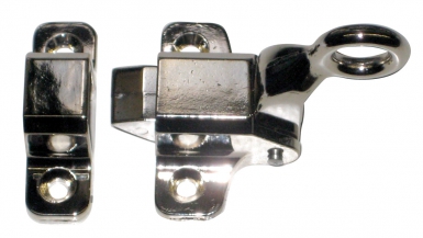 FLUE VENT LATCH WITH ARTICULATED SOCKET WITH EYE CHROME METAL PLATINUM 47X22 MM. DIAYTAR NIGERIA: Where quality meets affordability, with thousands of products delivered in less than 8 days.