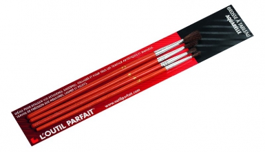 SET OF 4 WATERCOLOR BRUSHES - SIZES NO. 2,4,6 AND 12. DIAYTAR NIGERIA: Bringing quality products to your doorstep at prices that won't break the bank.