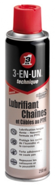 PTFE CHAIN ​​AND CABLE LUBRICANT - 3 IN ONE TECHNIQUE - 250 ML AEROSOL. DIAYTAR NIGERIA: Your trusted marketplace that combines variety, affordability and reliable shipping.