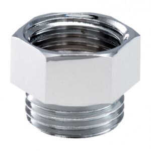 EQUAL MALE FEMALE NIPPLE CHROMED BRASS - THREAD 20 X 27. DIAYTAR NIGERIA delivers on every promise with our affordable prices and nationwide delivery service.