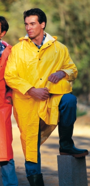 RAIN COAT "305" YELLOW, SEAMED WELDED PVC/POLYESTER PVC - LARGE SIZE. DIAYTAR NIGERIA: Connecting Nigerians with affordable products delivered promptly nationwide.