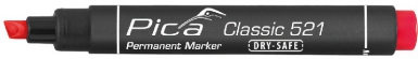 PICA CLASSIC PERMANENT MARKER - RED - CHISEL TIP 2-6 MM. DIAYTAR NIGERIA: Bringing quality products to every Nigerian with affordable nationwide delivery.