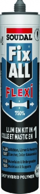 "FIX ALL" MS POLYMER MASTIC-GLUE - WHITE - ALL DRY AND CLEAN MATERIALS - 290 ML CARTRIDGE. DIAYTAR NIGERIA: Your trusted partner for affordable online shopping with reliable delivery timeframes.