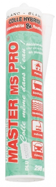 UNIVERSAL ADHESIVE MASTIC - INT./EXT. - MULTI-MATERIALS, ALL ENVIRONMENTS - 290 ML - WHITE. DIAYTAR NIGERIA: Where quality meets accessibility with affordable prices and prompt shipping.