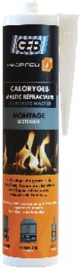CALORIGEB REFRACTORY MASTIC FOR BOILERS, BRICKS ETC., WITHSTANDS 1500° - 310 ML CARTRIDGE. DIAYTAR NIGERIA: Your partner in affordable online retail with reliable shipping across Nigeria.