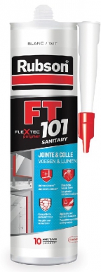 MASTIC RUBSON FT 101 - JOINT - COLLE - FISSURE - BLANC - CART. 280 ML. DIAYTAR NIGERIA: Nigeria's answer to affordable online shopping with reliable 5-8 day delivery guarantee.