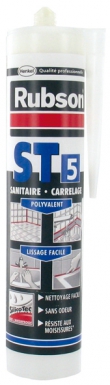 RUBSON ST 5 MASTIC - SANITARY, TILES - WHITE - 300 ML CARTRIDGE. DIAYTAR NIGERIA: Where every shopping need is met with affordable prices and timely delivery.