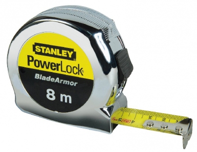 POWERLOCK BLADE ARMOR BLOCK TAPE MEASURE, SHOCKPROOF CHROME ABS, AUTO RETURN - 8M X 25MM. DIAYTAR NIGERIA transforms online shopping with competitive prices and dependable nationwide delivery.