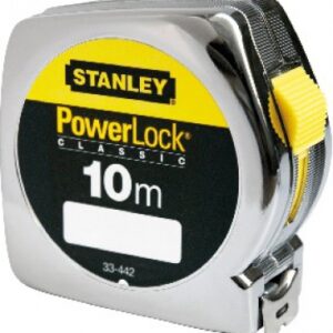 POWERLOCK CLASSIC LOCKING TAPE MEASURE, ABS, CHROME METAL, AUTO RETURN - 10M X 25MM. DIAYTAR NIGERIA: Where shopping dreams come true with budget-friendly prices and nationwide shipping.