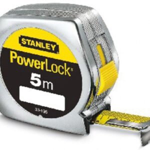 POWERLOCK CLASSIC LOCKING TAPE MEASURE, ABS, CHROME METAL, AUTO RETURN - 5M X 25MM. DIAYTAR NIGERIA redefines convenience with our vast product selection and swift nationwide delivery.