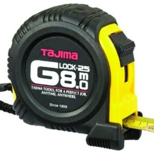 G LOCK TAPE MEASURE - SHOCK RESISTANT - LOCKING - 8M X 25MM. Shop with confidence at DIAYTAR NIGERIA, offering extensive product variety with nationwide delivery.