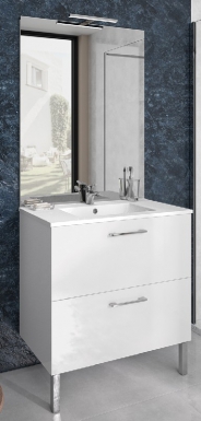 EKO'LINE 80 CM UNDER-COUNTER TOILET CABINET (H 85 CM / D 46 CM) - 2 DRAWERS - GLOSSY WHITE. DIAYTAR NIGERIA combines affordability, variety, and convenience with nationwide delivery services.