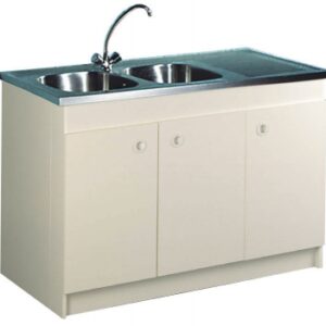 3-DOOR UNDER-SINK CABINET - WIDTH: 1200 MM. DIAYTAR NIGERIA: Where every click leads to affordable purchases delivered promptly to your door.