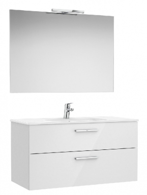 VICTORIA FURNITURE 100 CM (H 53.0-86.5 CM / D 51.5 CM) - 2 DRAWERS - WHITE (OPTIONAL FEET). DIAYTAR NIGERIA: Where every Nigerian finds affordable products delivered within the week.