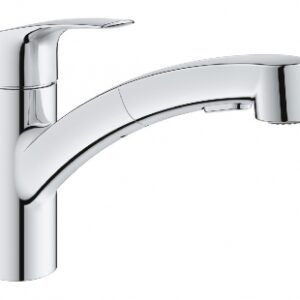EUROSMART SINGLE HOLE SINK MIXER WITH LOW SPOUT AND SPRAY - CHROME FINISH. Experience shopping freedom with DIAYTAR NIGERIA's vast selection and dependable nationwide shipping.