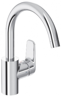 OKYRIS SINGLE HOLE SINK MIXER WITH HIGH SWIVEL TUBE SPOUT - CHROME. DIAYTAR NIGERIA: Where shopping meets satisfaction with affordable prices and delivery within 8 days.