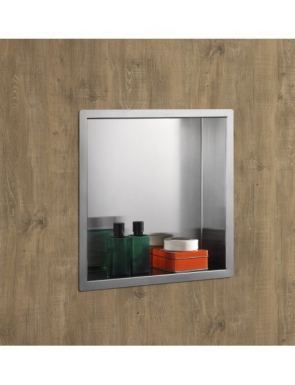 DECORATIVE SHOWER NICHES IN MATT BRUSHED STAINLESS STEEL - DIM. 300X900XP100 MM. DIAYTAR NIGERIA connects you with endless possibilities through our affordable e-commerce platform.