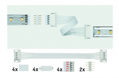 PACK OF 2 WHITE UNIVERSAL CONNECTORS WITH QUICK CONNECTOR "UNIVERSAL MAXLED CONNECTOR" MAX. 144 W - CL III. DIAYTAR NIGERIA connects you with what you need at prices you'll love, delivered within 8 days.