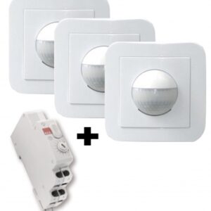 "LUXOMAT" RENOVATION PACK 3 RECESSED DETECTORS + 1 TIMER. Experience budget-friendly shopping at DIAYTAR NIGERIA, Nigeria's premier online marketplace with quick delivery.