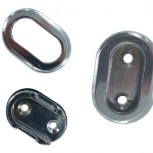 PAIR OF END CAPS FOR OVAL WARDROBE TUBE 30X15 MM SILVER FINISH. Transform your online shopping experience with DIAYTAR NIGERIA's affordable and diverse marketplace.