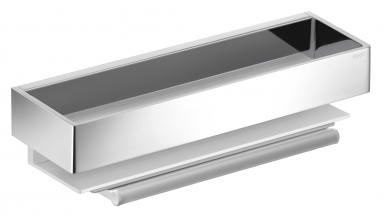 SHOWER BASKET WITH INTEGRATED SQUEEGEE - EDITION 11 - ANODIZED SILVER/CHROME ALUMINUM. Experience the ultimate in shopping convenience with DIAYTAR NIGERIA's vast catalog and 5-8 day delivery.