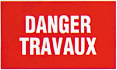 "DANGER WORKS" SIGN GA 21 WHITE LETTERS RED BACKGROUND, DIM.: 330 X 200 MM. DIAYTAR NIGERIA: The marketplace that brings affordable products to every Nigerian home in under 8 days.