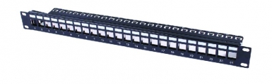 1U 24 PORT CAT 5E/6A FTP KEYSTONE BLACK BARE PATCH PANEL. DIAYTAR NIGERIA brings the marketplace home to you with affordable prices and delivery in 5-8 days.