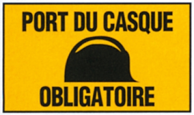"HELMET WEARING IS MANDATORY" SIGN GA 43 BLACK LETTERS YELLOW BACKGROUND, 330 X 200 MM. DIAYTAR NIGERIA: Where every Nigerian finds what they need at prices they can afford, delivered promptly.