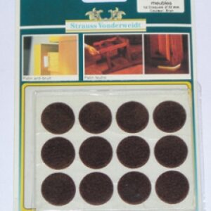 ROUND WHITE ADHESIVE FELT PADS Ø 28 MM BLISTER 8 P. DIAYTAR NIGERIA revolutionizes online shopping with competitive prices and reliable 5-8 day delivery.